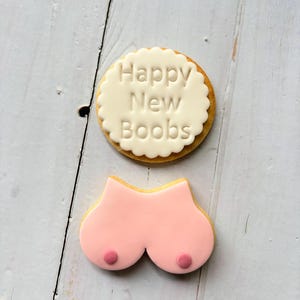 Boob job/ boob/ breast cancer awareness cookies image 10