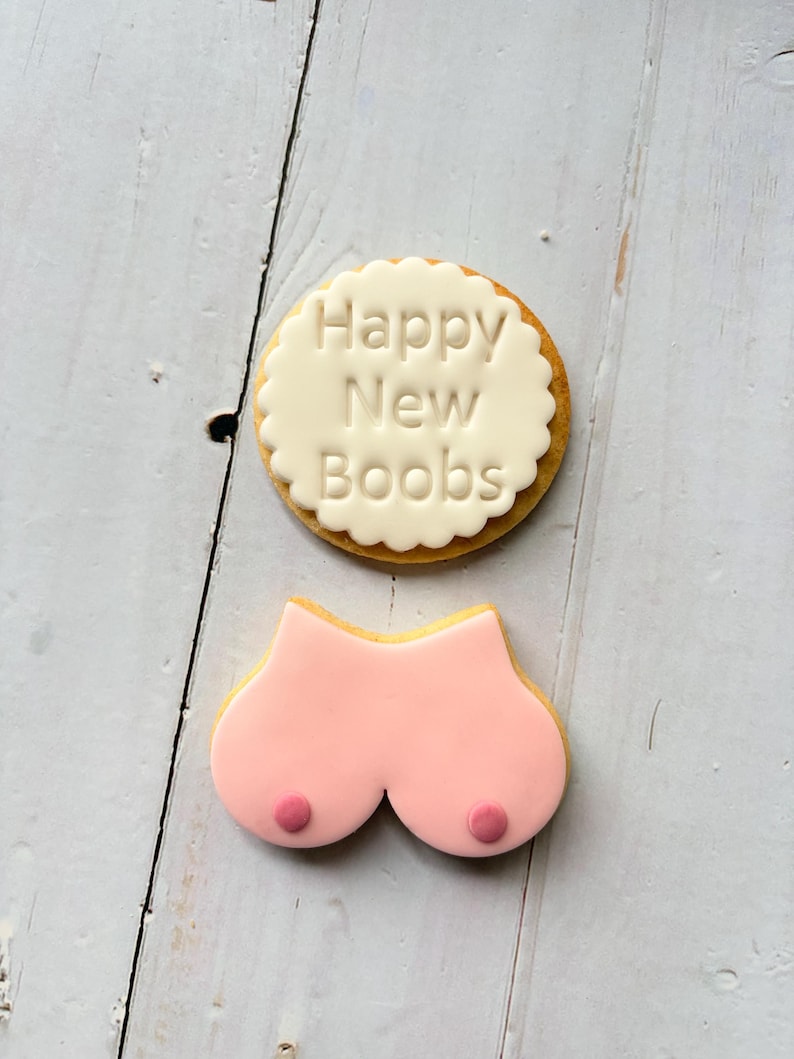 Boob job/ boob/ breast cancer awareness cookies image 10