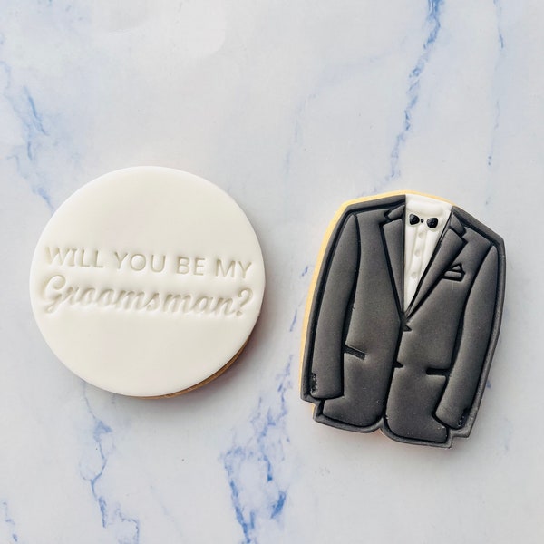 Groomsman/ best man proposal cookies letter biscuit box gift