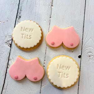 Boob job/ boob/ breast cancer awareness cookies image 15