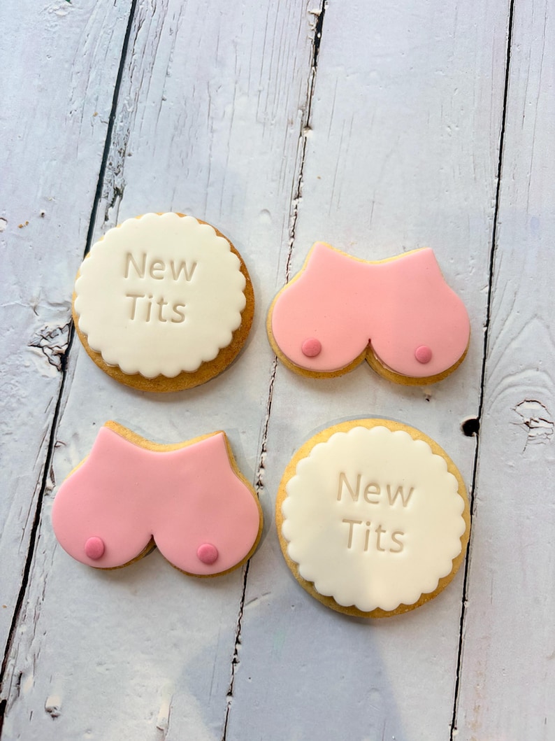 Boob job/ boob/ breast cancer awareness cookies image 15
