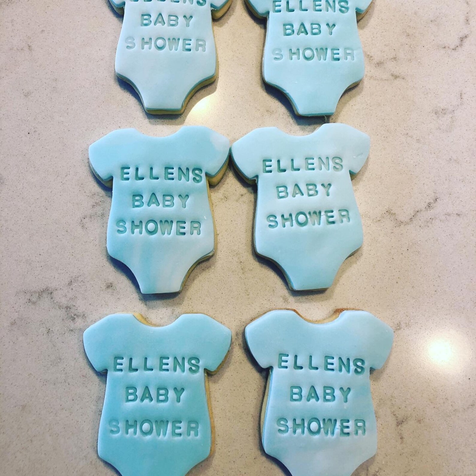 Baby shower favours iced sugar cookies/ box of 10 biscuits Etsy