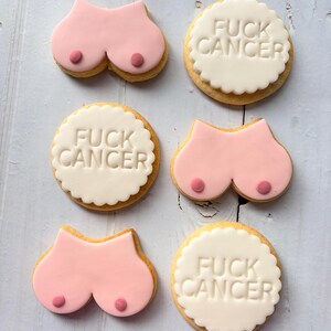 Boob job/ boob/ breast cancer awareness cookies image 14