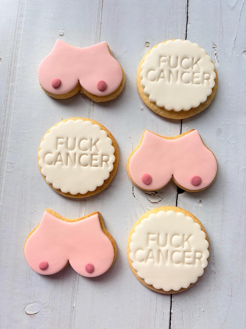 Boob job/ boob/ breast cancer awareness cookies image 14