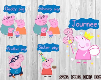 Download Peppa Pig Birthday Svg Etsy