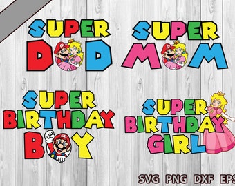 Download Mario Birthday Svg Etsy