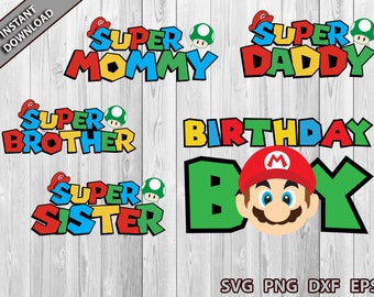 Download Mario Birthday Svg Etsy