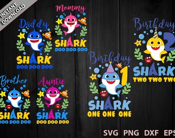 Download Baby Shark Birthday Svg Etsy