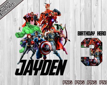 Download Avengers Birthday Svg Etsy