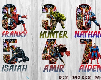 Download Superhero Birthday Svg Etsy