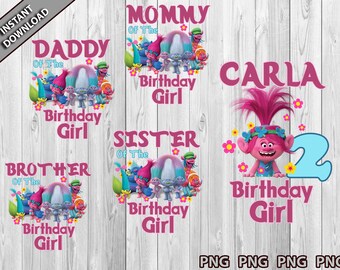 Download Trolls Birthday Svg Etsy