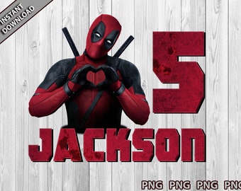 Deadpool Birthday Etsy