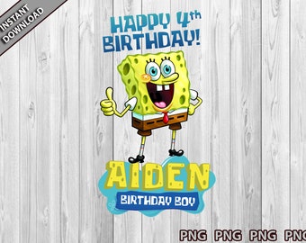 Download Spongebob Birthday Svg Etsy