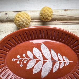 Ceramic Trinket Dish With Botanical Print image 4