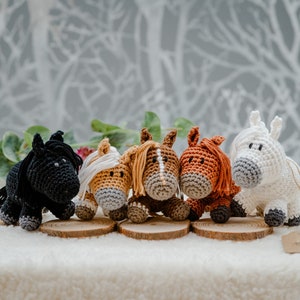individual crochet horses