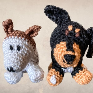 individual crochet dogs