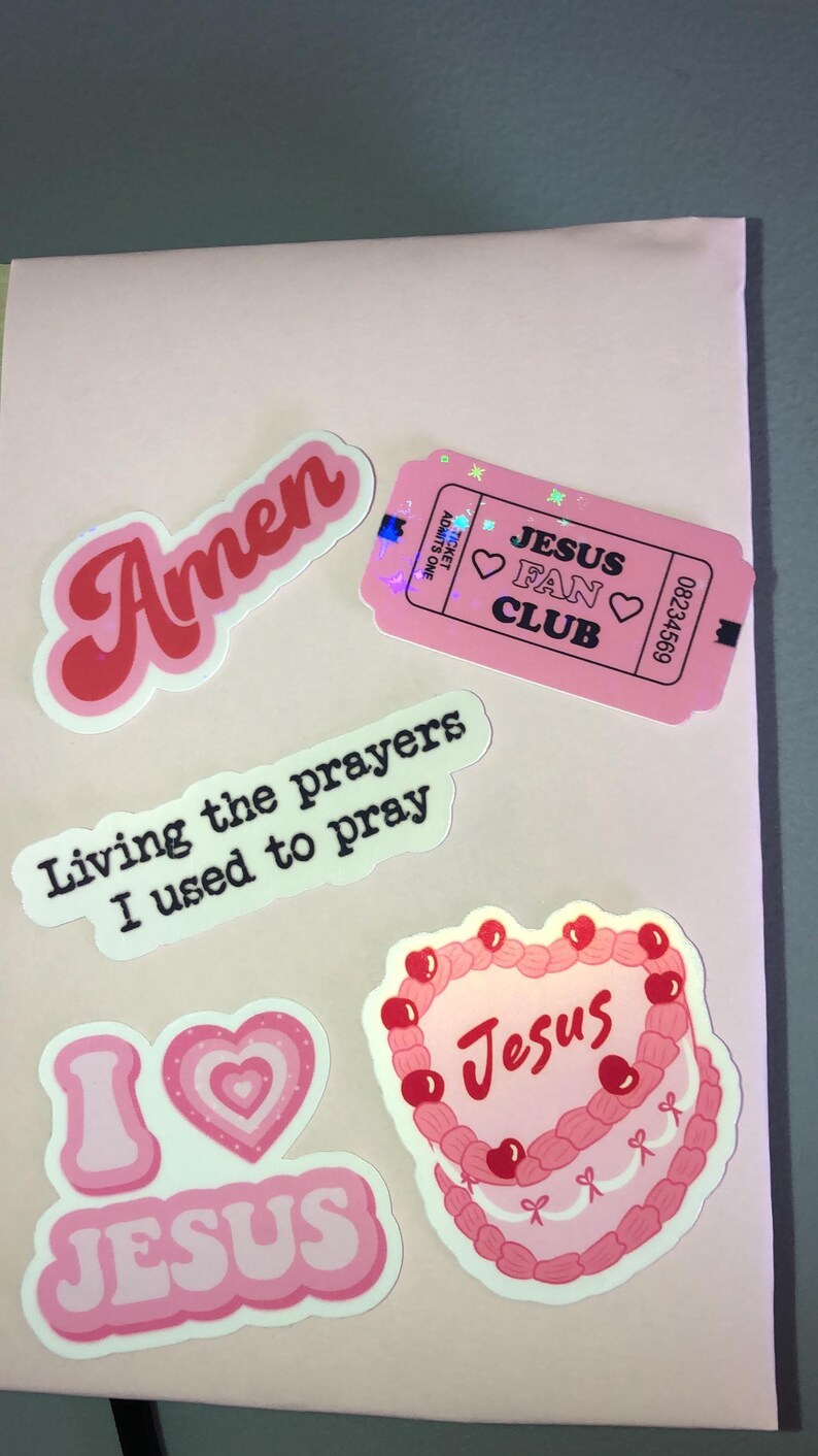 Jesus Sticker Pack | Jesus Stickers | Christian Stickers | Faith Based ...