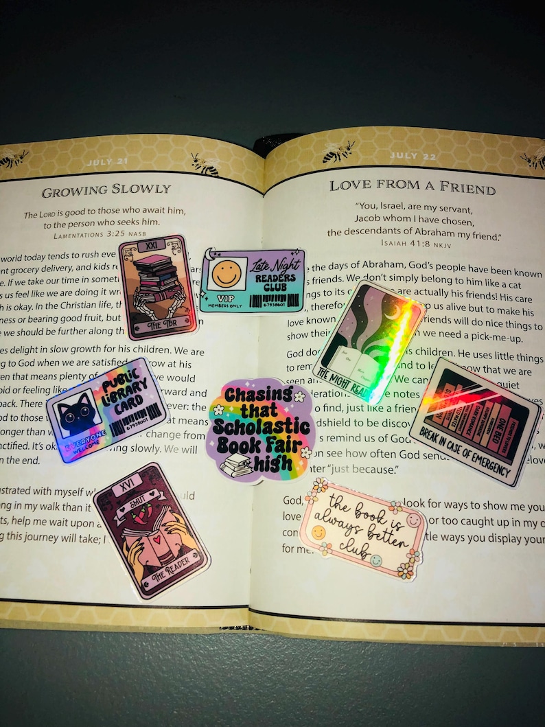 Mini Stickers | Mini Sticker Pack | Mini Bookish Stickers | Bookish ...
