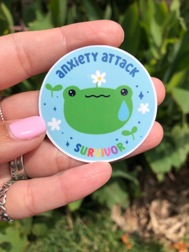 Panic Attack Sticker Anxiety Attack Survivor Sticker | Mental Health Sticker | Motivational ...
