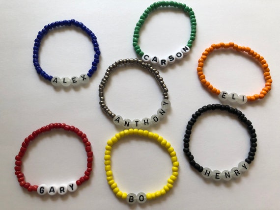 Pulseras con nombre para niños / Pulseras con nombre para niños