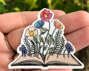 Bookish sticker | Bookish gift | Book sticker | Book lover sticker | Book worm sticker | Book worm gift | Bookish laptop sticker