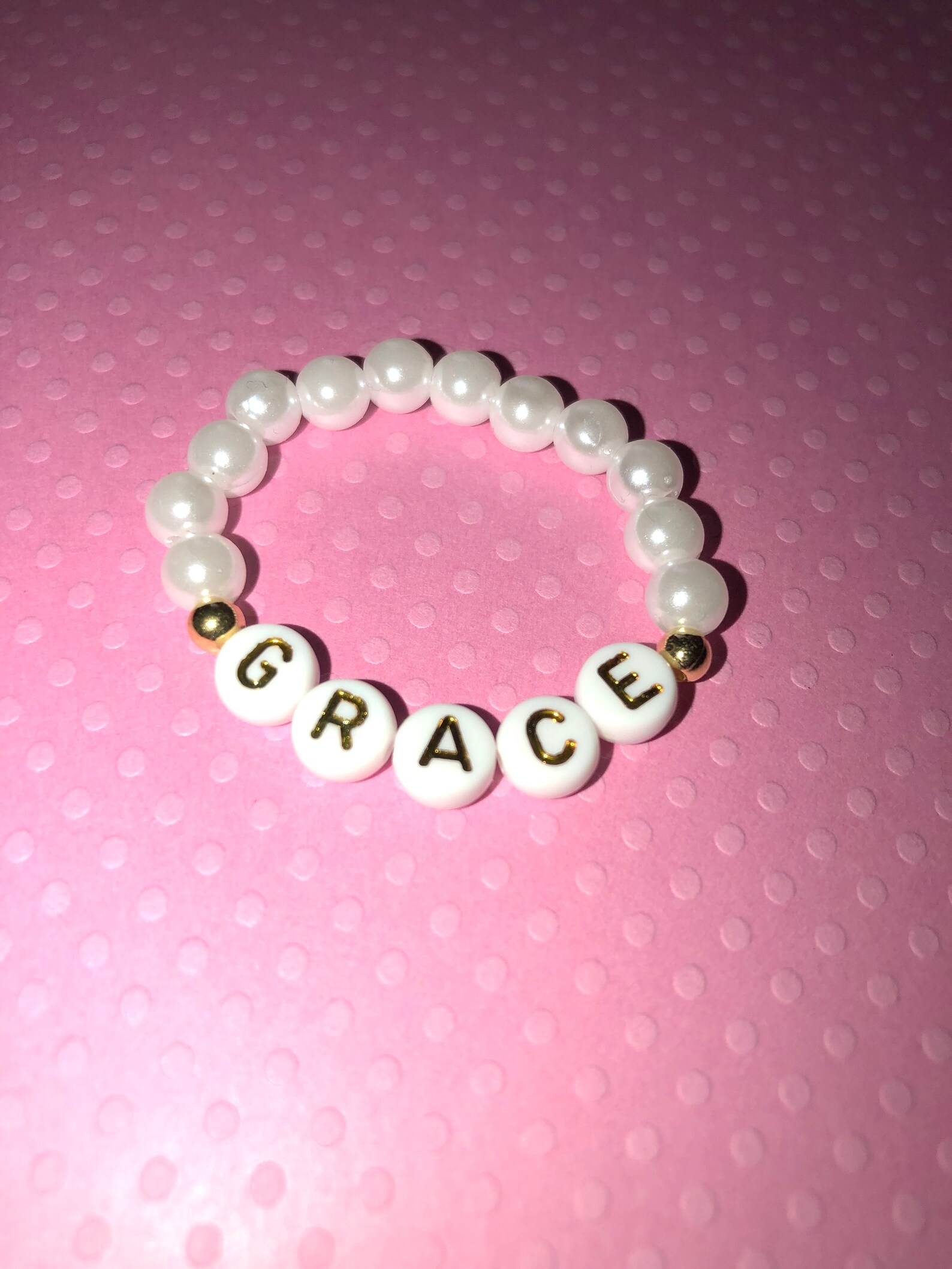Baby Pearl Bracelet Newborn Faux Pearl Bracelet Baby Etsy