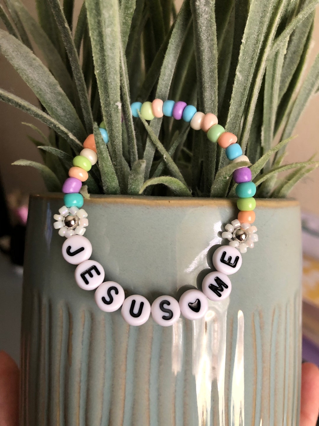 Jesus Loves Me Bracelet Jesus Jewelry Easter Bracelet Communion