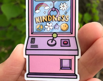 Kindness crane sticker | Kindness machine sticker | Waterproof vinyl sticker | Positivity sticker | Motivational sticker