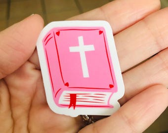 Bible sticker | jesus Bible sticker | Jesus sticker | Pink Bible sticker | Cute Bible sticker | Cute laptop sticker | Christian sticker |