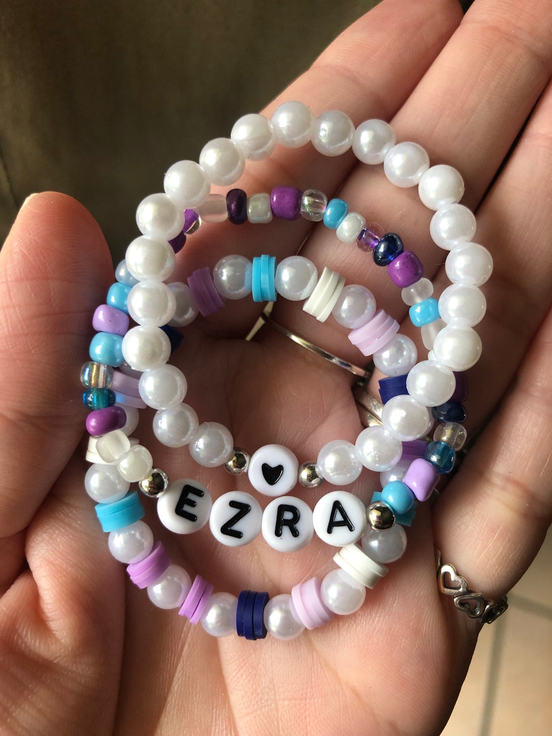 Little Girls Name Bracelet Set Kids Name Bracelet Set Girls Bracelet