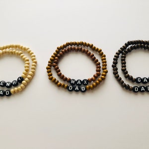 Dad and me bracelet set | Dad and son matching bracelets | Father son matching bracelets | Father’s Day bracelet | Grandpa bracelet
