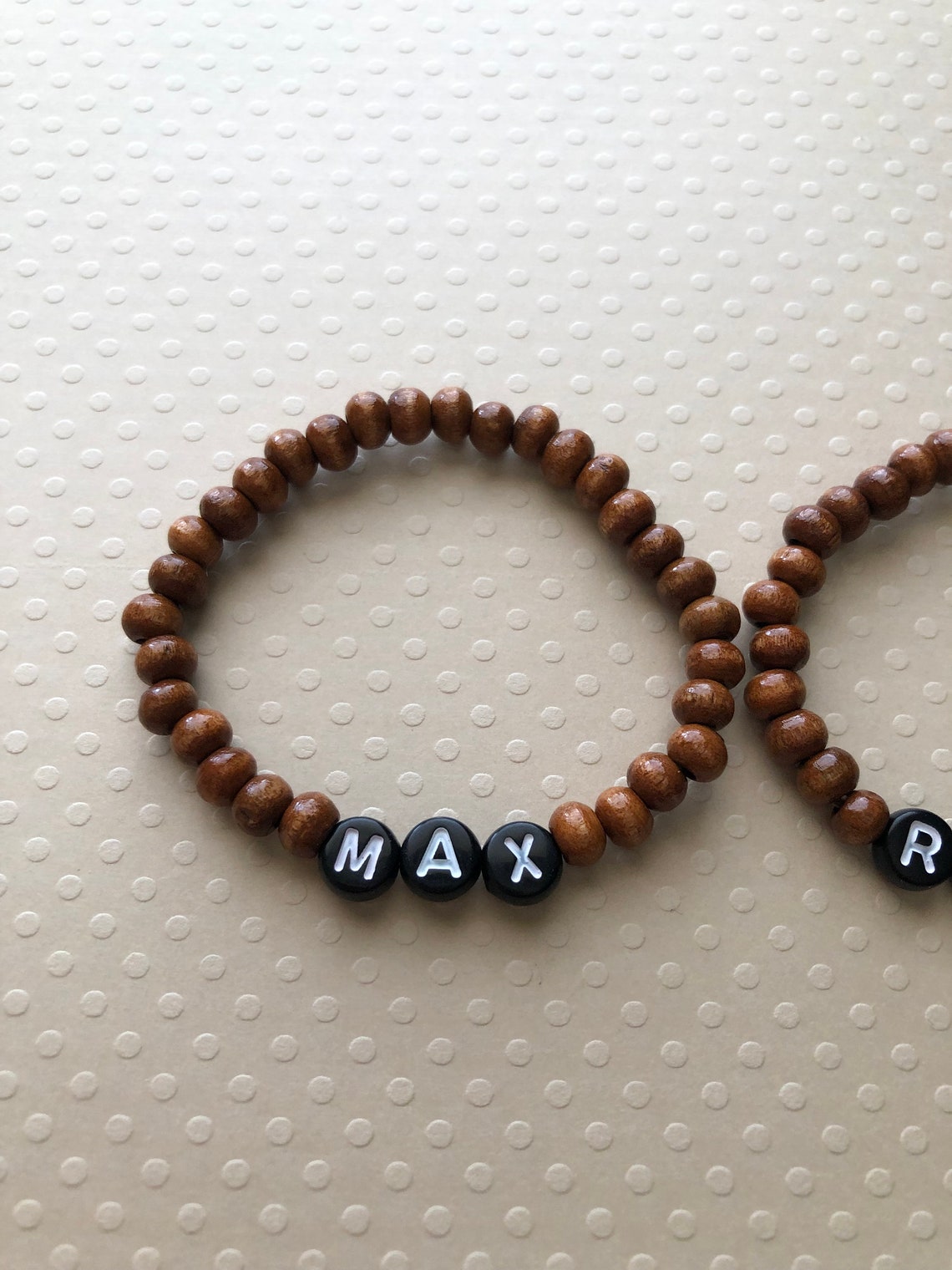 Boys Name Bracelet Boys Name Wood Bracelet Boys Bracelet Etsy