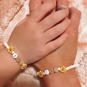 First day of school bracelet set | Mama and me matching bracelets | Matching bracelets for mom and child |