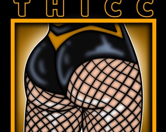 Emote THICC Canario Negro