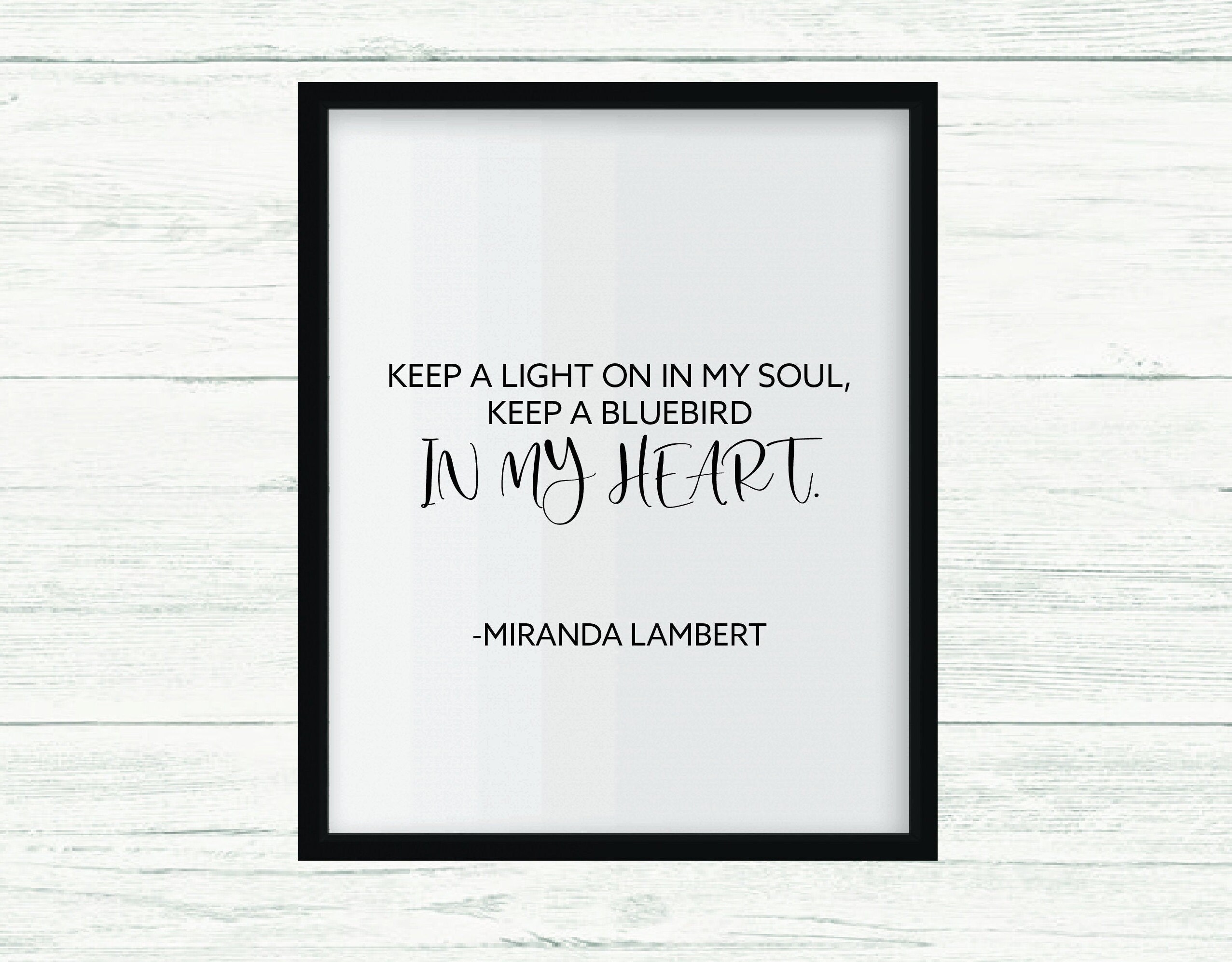 Miranda Lambert Bluebird song lyrics sign Home Decor Sign | Etsy