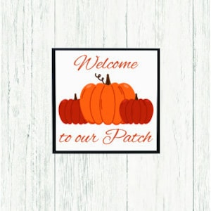 Bienvenue sur notre Patch Sign | Signe d’Halloween | Décor d'Halloween