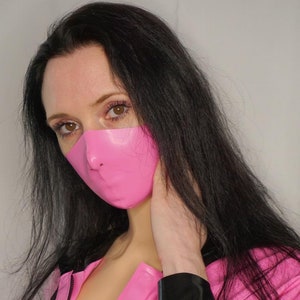 Boom Latex Mask Halfmask roleplay Fetishmask