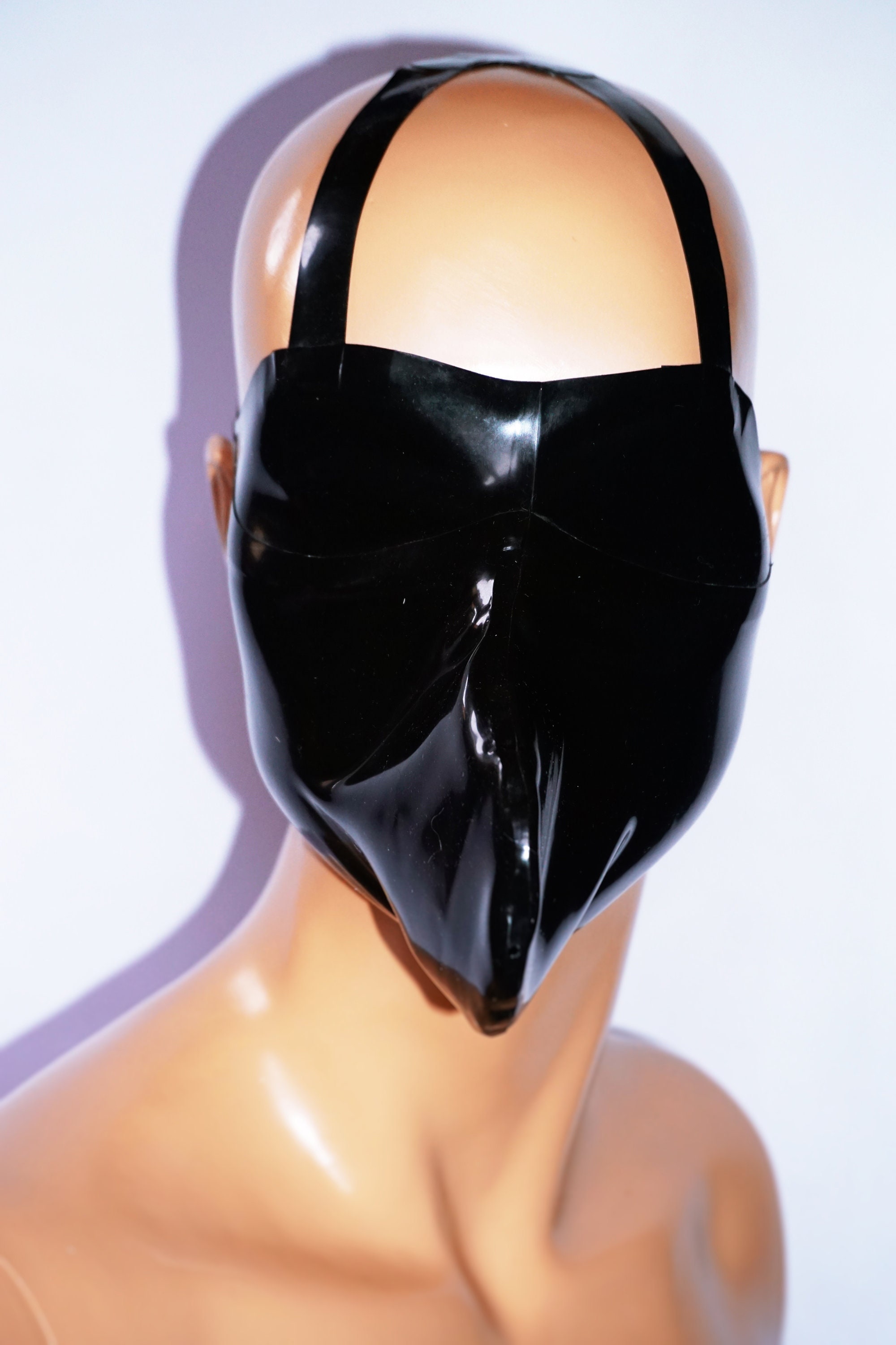 Boom Latex Mask Halfmask Blindfold - Etsy Israel