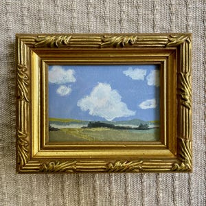 Original Landscape - Gouache Painting - Landscape Painting - &quot;Big Sky&quot; - Original Artwork - Mini Art - Mini Painting