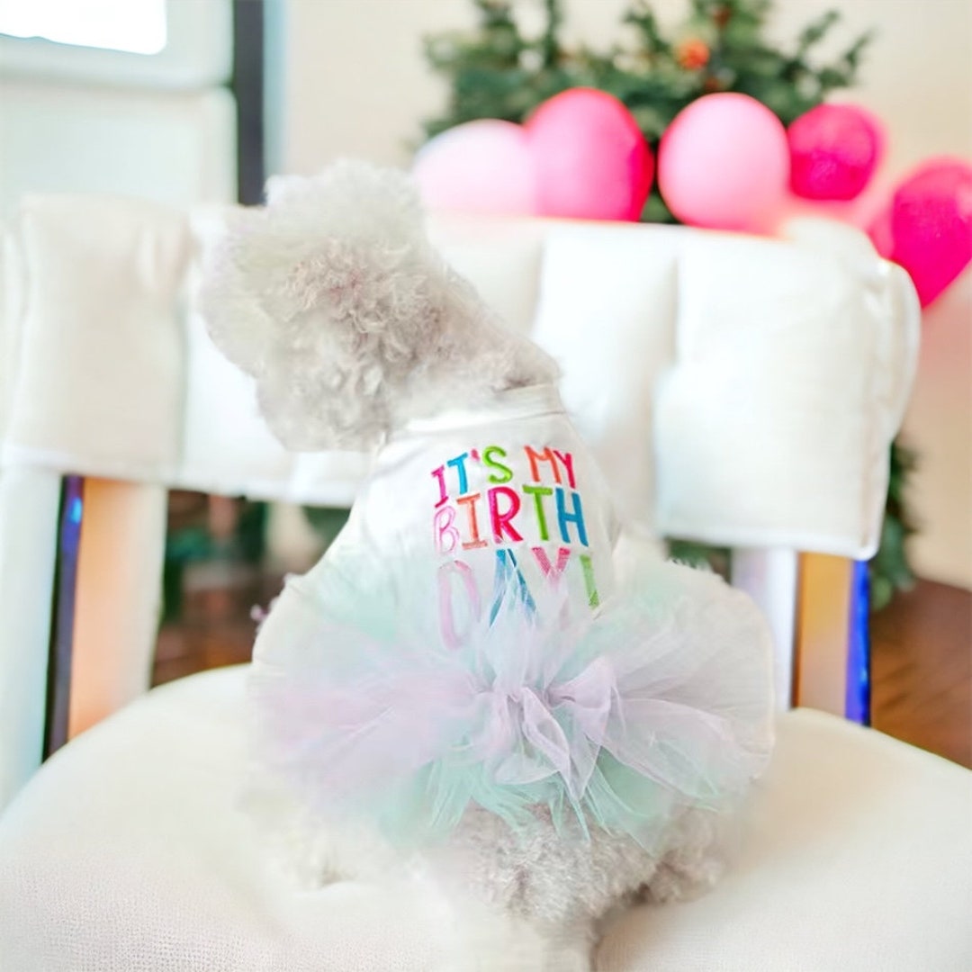 Dog Birthday Dress Pet Dress Cat or Dog Dress for Party Etsy
