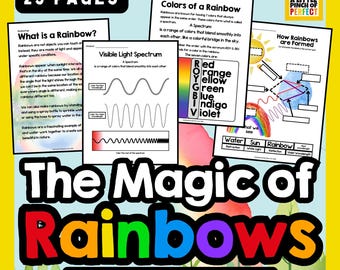 Regenbogen-Magie Lernpaket: Spaß & lehrreiche Printables für Kinder | Naturwissenschaftliche Aktivitäten | Hausschule | Kinderaktivität | Arbeitsblätter