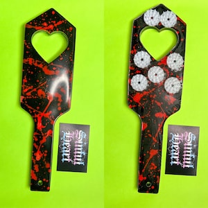 Vampire paddles Red on Black Paddle