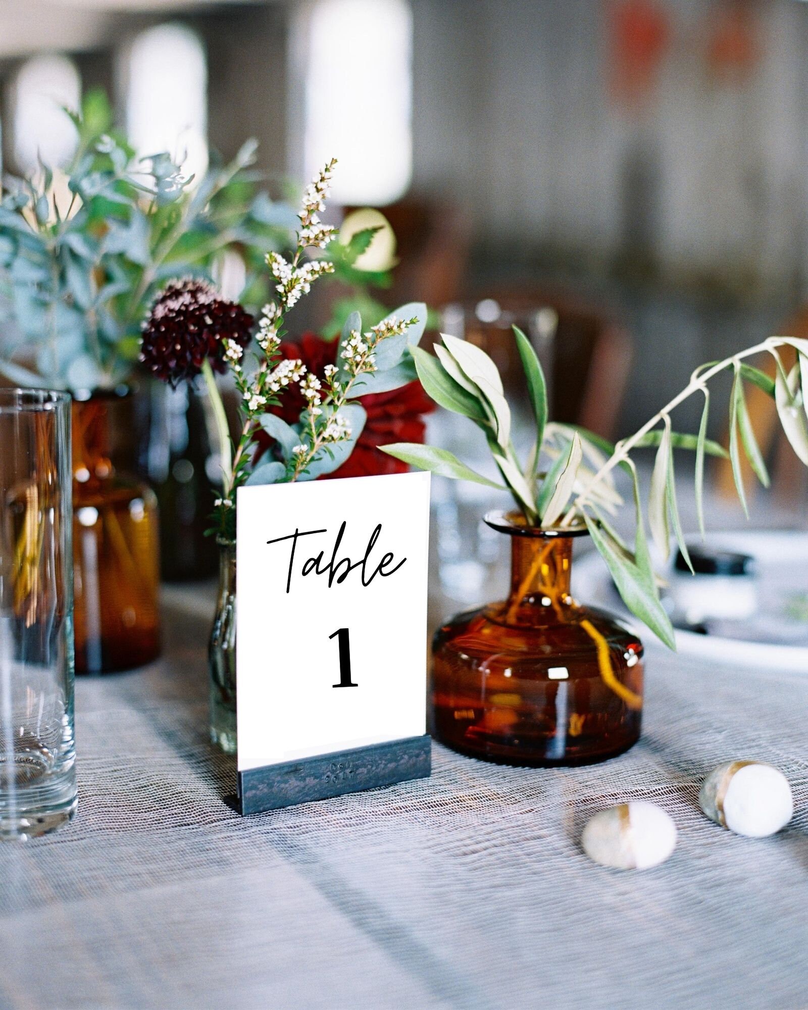 Wedding Table Numbers / Table Décor / Digital Prints / Bride / Etsy