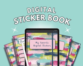 Digital Sticker Book ~ Save your favorite digital stickers in one place ~ 10 Categories ~ Goodnotes ~ Noteshelf ~ Notability ~ Xodo