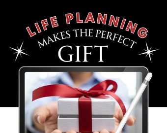 Give the Gift of Digital Life Planning ~ The Digital Planner Lifetime Bundle is perfect for your friend or family member that likes to plan