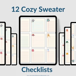 500 Cozy Winter Digital Stickers For Digital Planners Use on Annotation Apps such as Goodnotes, Noteshelf, Notability on iPad or tablets image 5