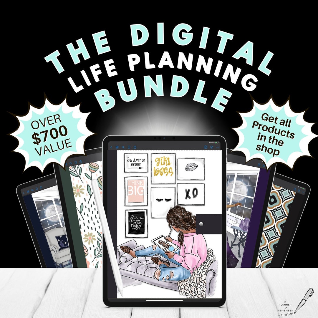 The LIFETIME Digital Planner Bundle Get ALL Products in the - Etsy