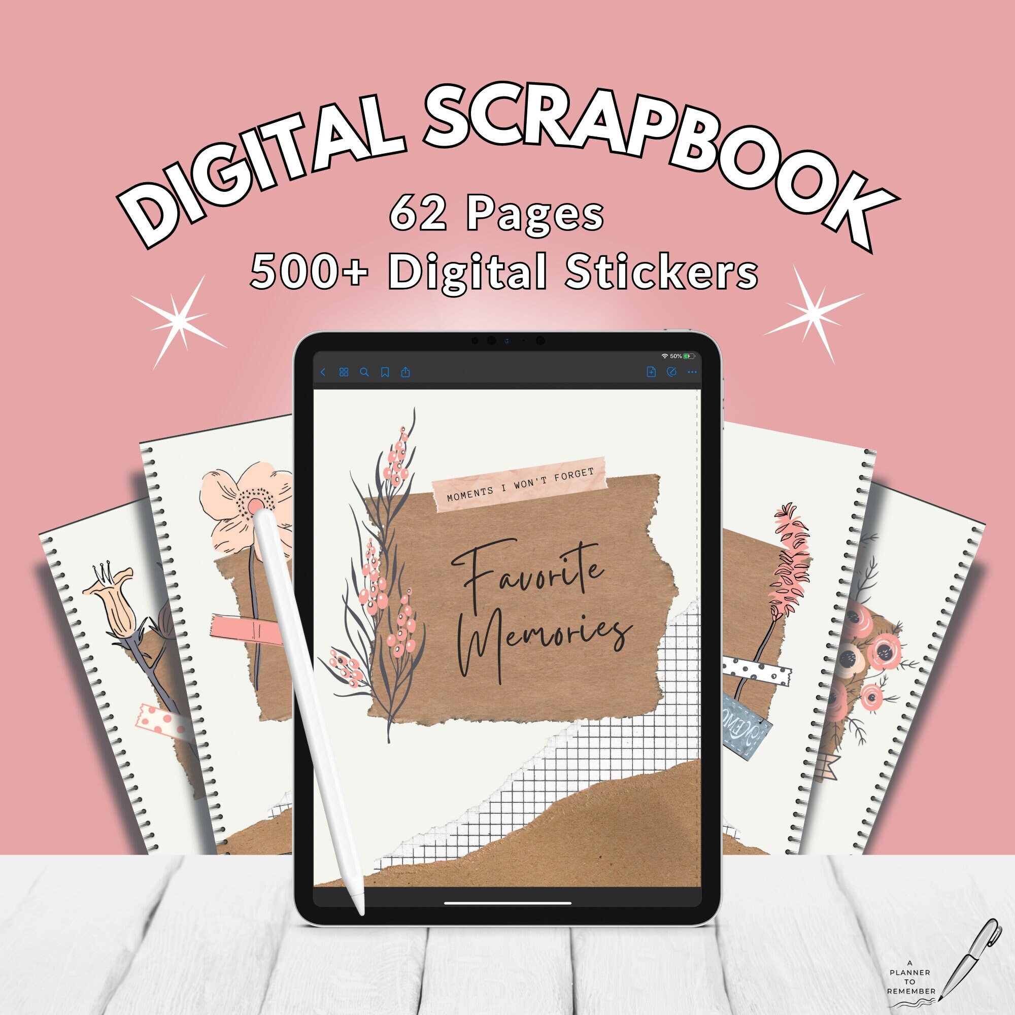 Digital Scrapbooking Kits Back to School, Digital Back to School Elements,  School Scrapbook Embellishment, Back to School Scrapbook Kit 
