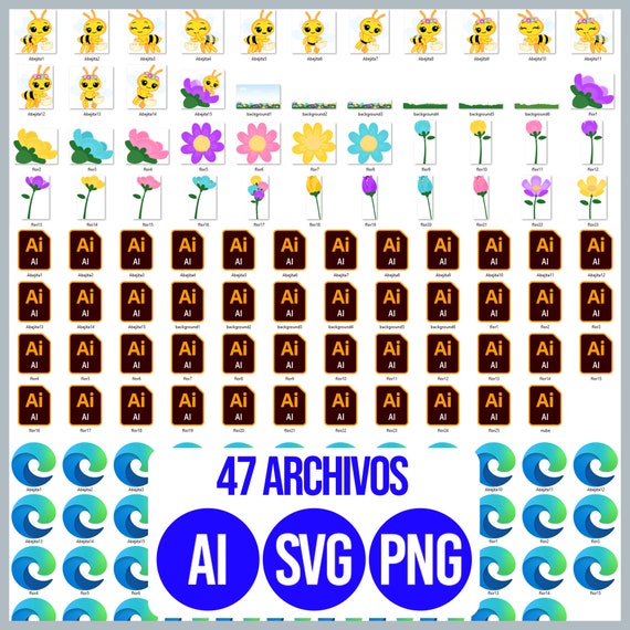 Little Bee 47 Files, PNG, AI, SVG, Clipart, Cricut, Vectors Little Bee 47 Files, PNG, AI, SVG, Clipart, Cricut, Vectors