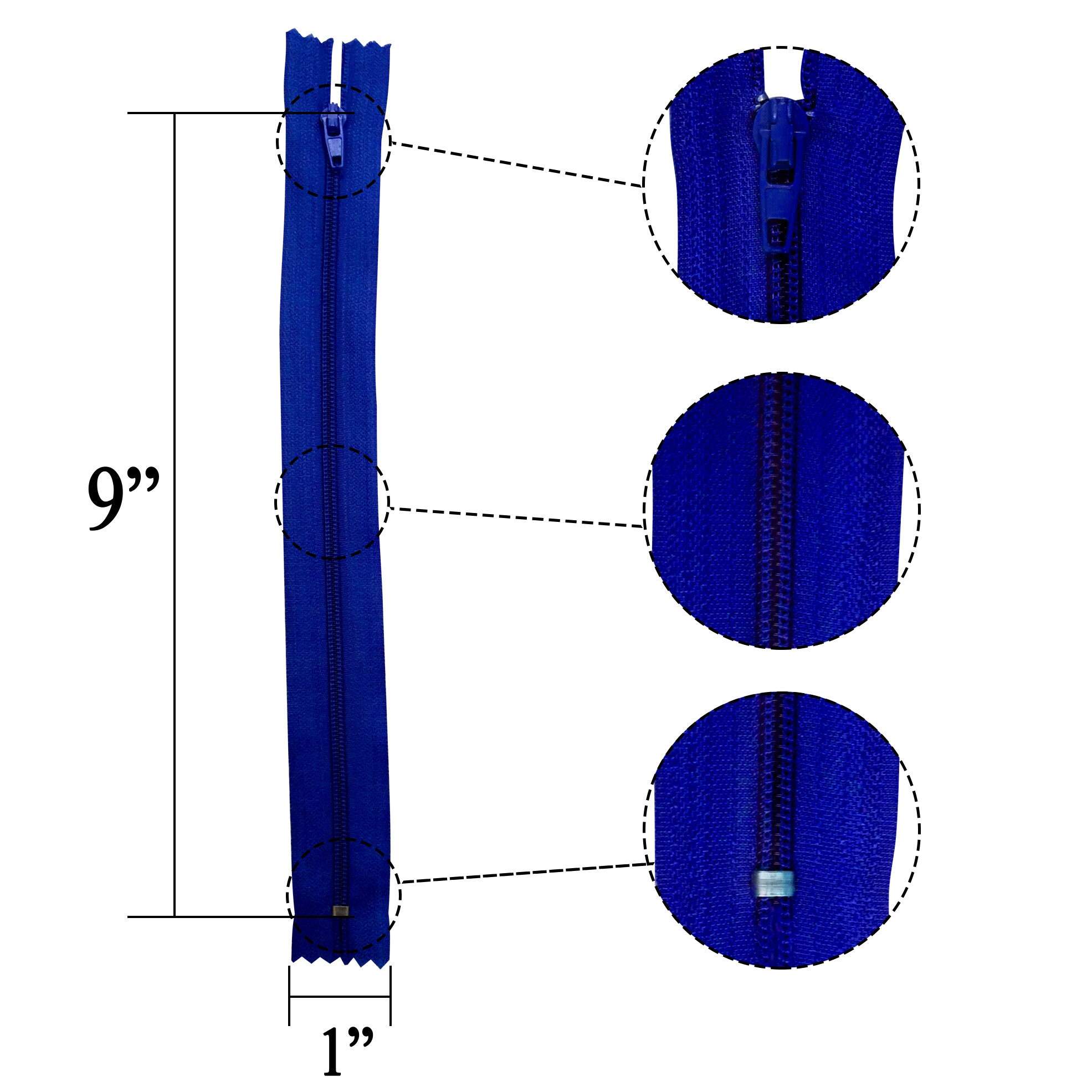KGS 9 Inch Nylon Zipper for Sewing Crafts 100 Zippers/pack Etsy